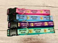 Goldies Rules Dog Collar 2