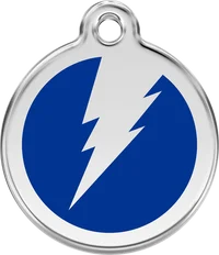 Red Dingo Flash Enamel Pet ID Tag - Personalised 1