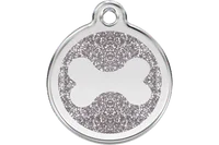 Red Dingo Personalised Glitter Enamel Bone Pet ID Tag 6