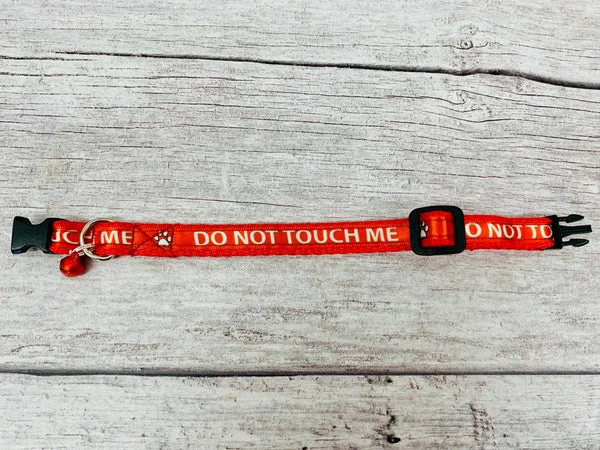 Do Not Touch Me Cat Cat Collar