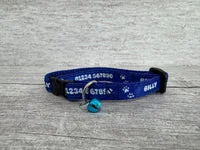 Personalised Custom Name Retro Puppy/Small Dog Collar 1