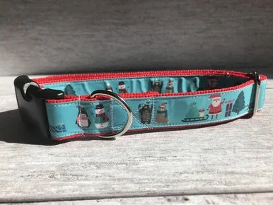 Christmas Santa and Friends Dog Collar