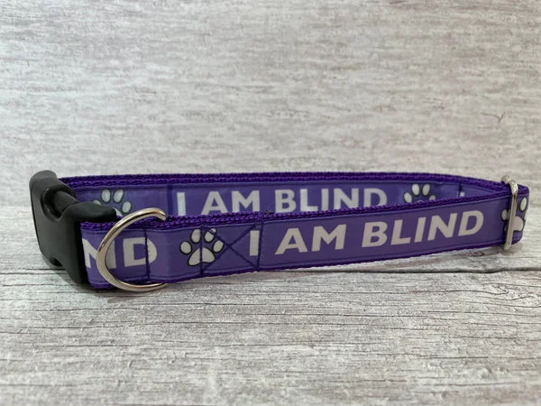 I Am Blind Dog Alert Collar