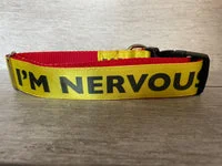 I'm Nervous Alert Dog Collar 11
