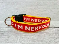 I'm Nervous Alert Dog Collar 5
