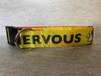 I'm Nervous Alert Dog Collar 12