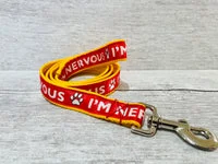 I'm Nervous Alert Dog Collar 8
