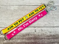 Do Not Touch Me Alert Short Extension Dog Lead | UK 8