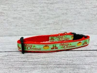 Christmas Elf Feet Cat Collar with Jingle Bell Charm 2