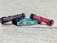 Rainbow & Stars Print Cat Collar 2