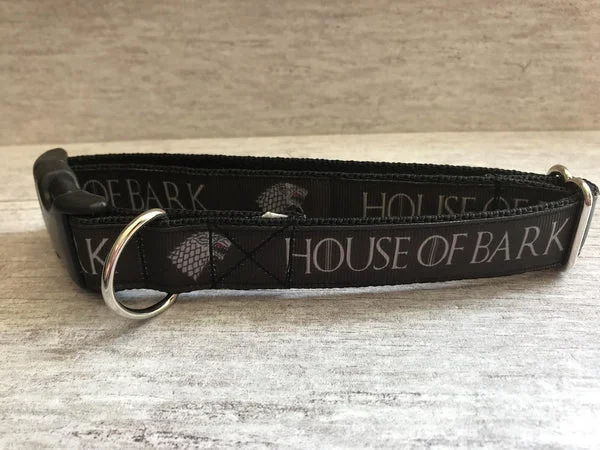 House of Bark Dog Collar - Handmade Game of Thrones Collar