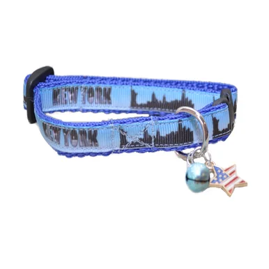 New York Skyline Cat Collar