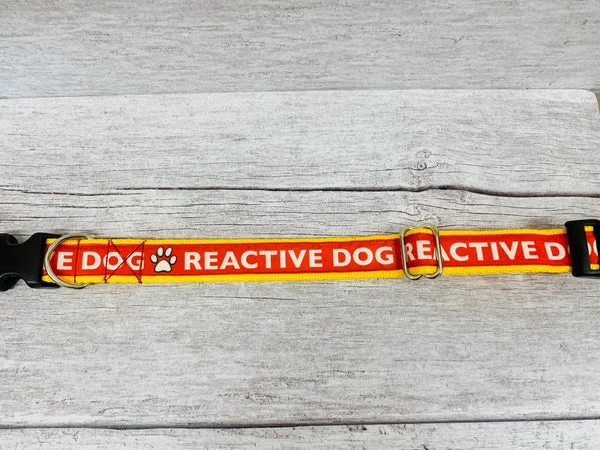 Reactive Dog Alert Collar - Handmade in the UK