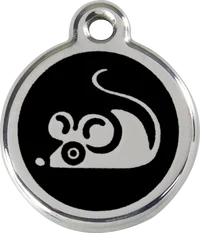 Enamel Mouse Pet ID Tag 1