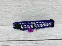 Halloween Skull Puppy & Small Dog Collar - Handmade in the UK 5
