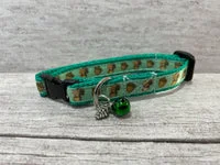 Squirrel & Acorn Inspired Cat Collar - Handmade in the UK 2