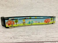 Handmade Caravan Holiday Camping Dog Collar 21