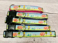 Handmade Caravan Holiday Camping Dog Collar 18