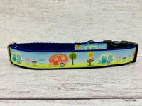 Handmade Caravan Holiday Camping Dog Collar 5