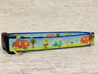 Handmade Caravan Holiday Camping Dog Collar 3