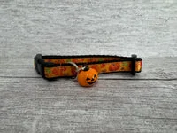 Pumpkin Autumn Acorn Leaf Puppy/Small Dog Collar 4