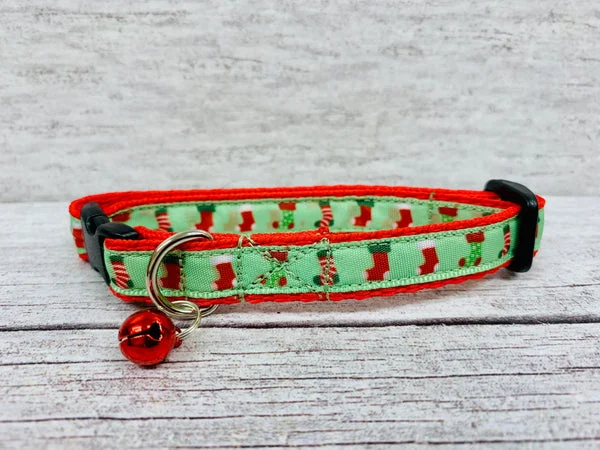 Christmas Stocking Santa Xmas Cat Collar