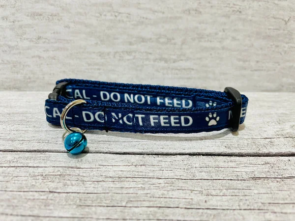 Special Diet - Do Not Feed Ribbon Medical Alert Cat Collar
