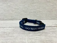 Special Diet - Do Not Feed Ribbon Medical Alert Cat Collar 5