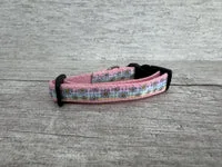 Pastel Checker Daisy Cat Collar 3