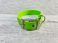Pale Green Biothane Dog Collar - Waterproof 2