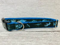 Green Jurassic Dinosaur Skeleton Bones Dog Collar 9