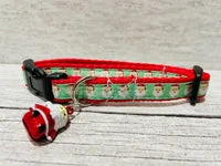 Santa Face Christmas Cat Collar 3