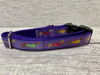 Purple Dachshund Daxie Jumper Dog Collar 2