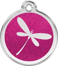 Personalised Glitter Enamel Dragon Pet ID Tag by Red Dingo 1