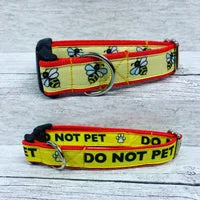 Do Not Pet Me Alert Dog Collar 4
