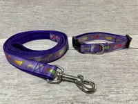 Purple Dachshund Jumper Ribbon Lead 3