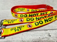 Do Not Pet with stop hand Alert Dog Lead 6
