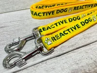 Solid Colour Reactive Alert Dog Lead 1