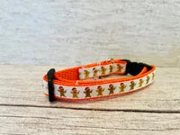 Gingerbread Man Christmas Cat Collar 5