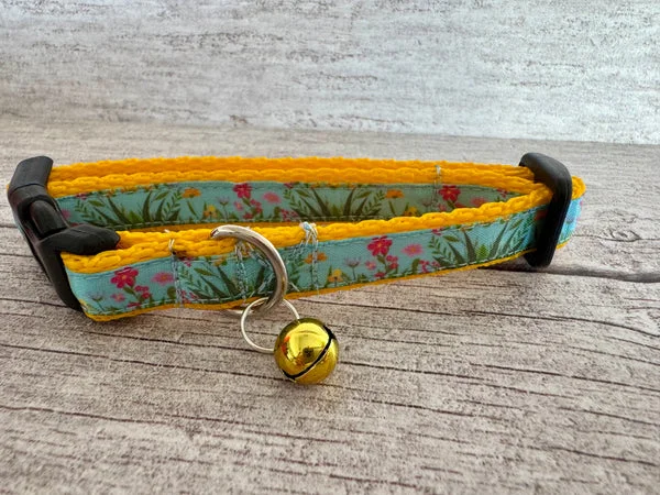Spring Flowers Cat Collar