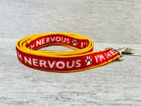 Red Ribbon Nervous Alert Dog Lead 3
