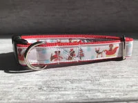 Border Terrier Merry Christmas Santa Dog Collar 1