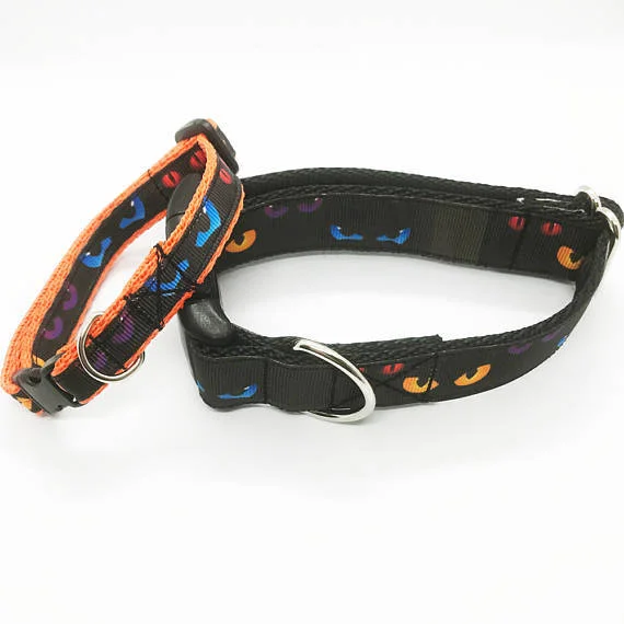Spooky Eyes Halloween Dog Collar