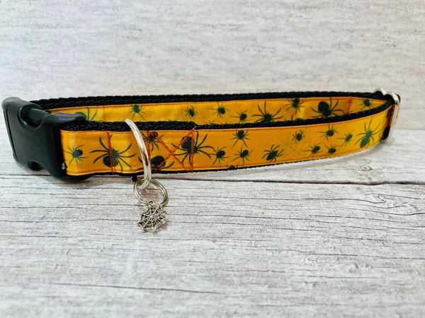 Autumn Pumpkin Acorn Leaf Dog Collar