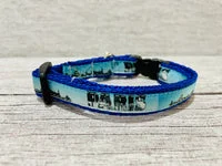 Paris Skyline Themed Cat Collar - Handmade in the UK 3