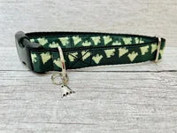 Ghosts Black Halloween Dog Collar 2